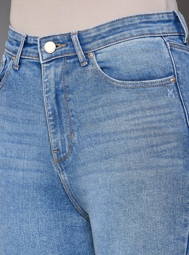 XPOSE Stonewashed Slim Fit Jeans