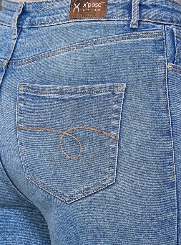 XPOSE Stonewashed Slim Fit Jeans