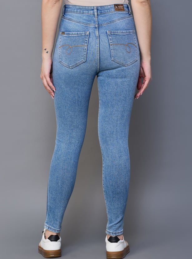 XPOSE Stonewashed Slim Fit Jeans