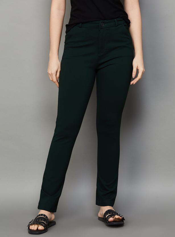 XPOSE Solid High Rise Trousers