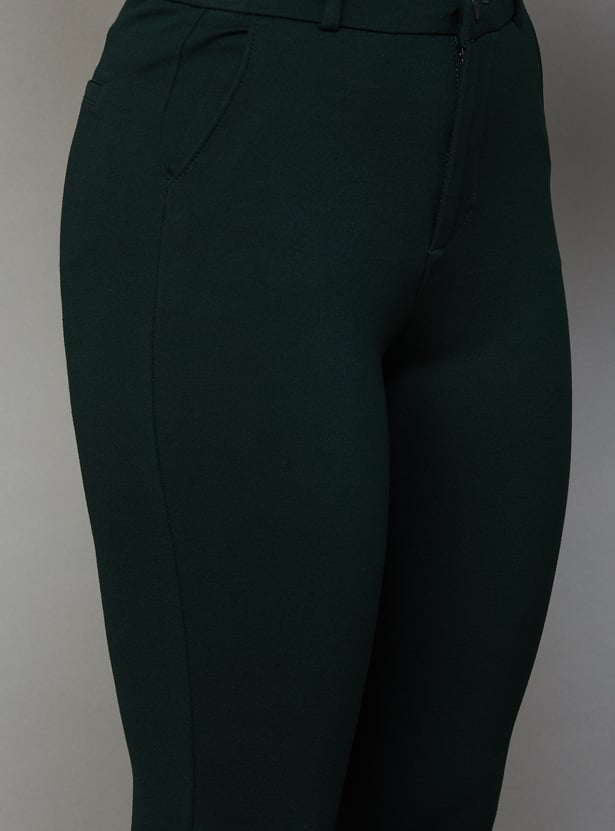 XPOSE Solid High Rise Trousers