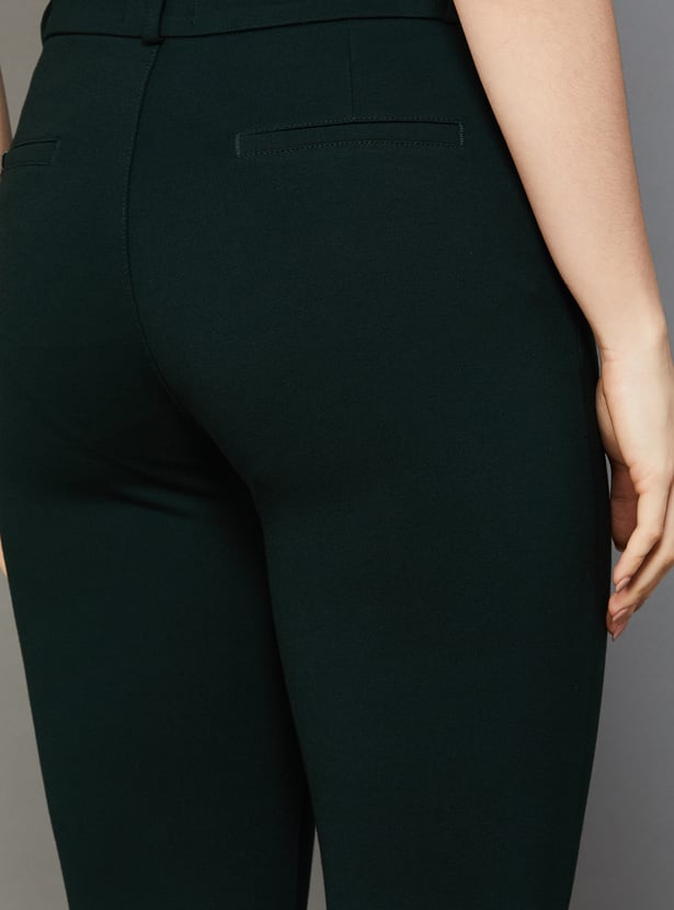 XPOSE Solid High Rise Trousers