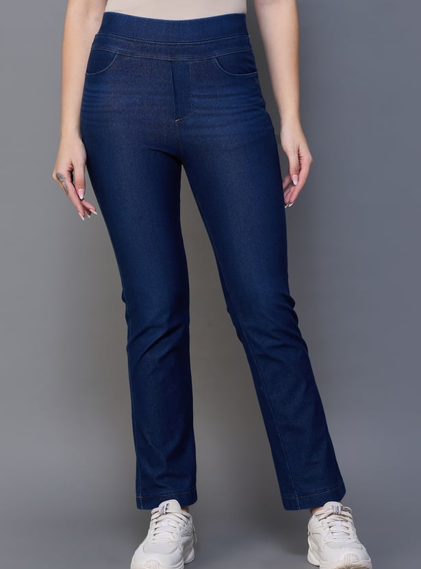 XPOSE Whiskered Straight Fit Jeggings