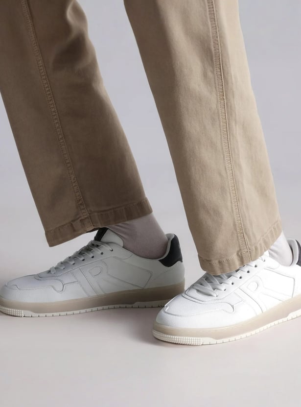 RARE RABBIT Solid Lace-Up Shoes