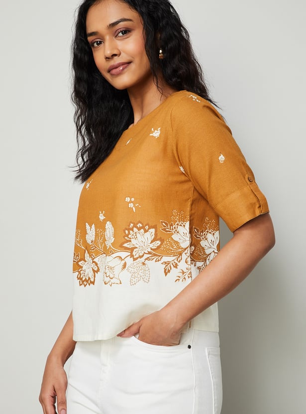 COLOUR ME Floral Print Top