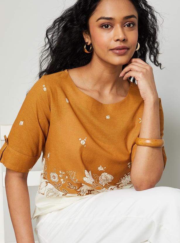 COLOUR ME Floral Print Top