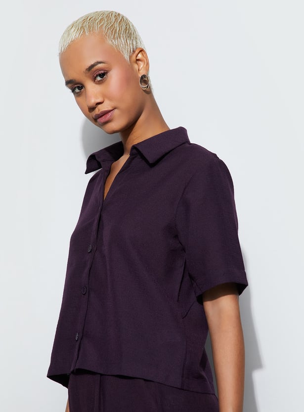 GINGER Solid Regular Fit Shirt