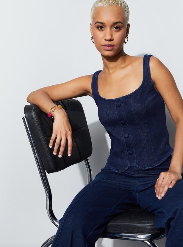 GINGER Solid Corset Top
