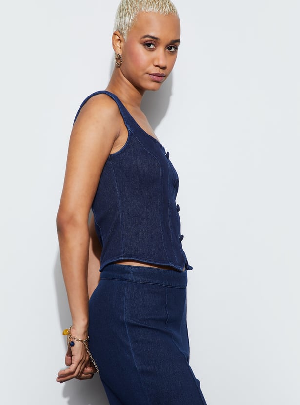 GINGER Solid Corset Top