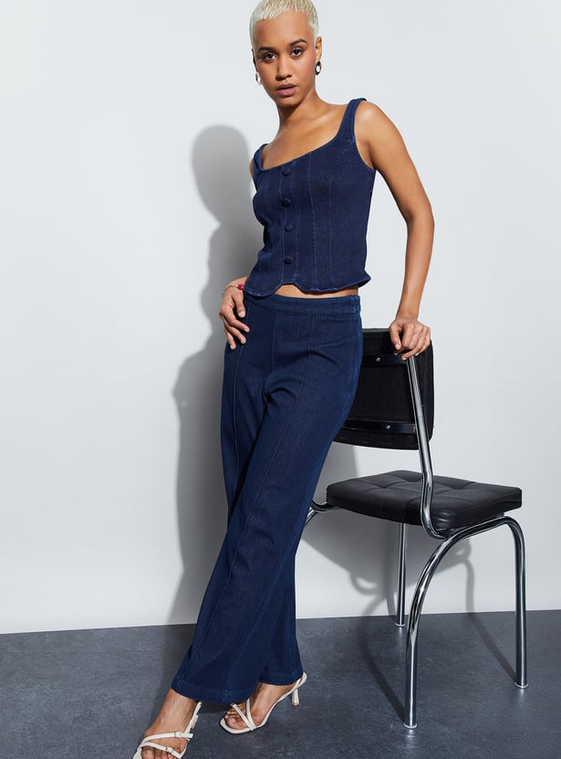 GINGER Solid Corset Top