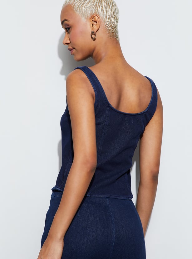 GINGER Solid Corset Top