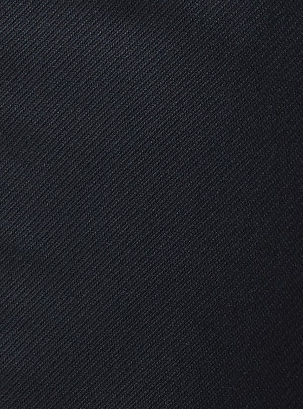 CODE Solid Regular Fit Formal Trousers