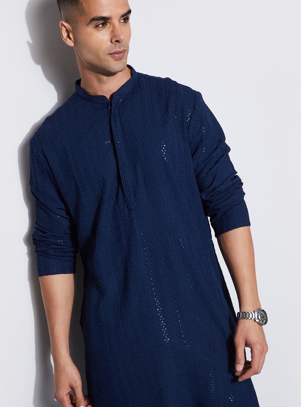 MELANGE Embroidered Straight Kurta