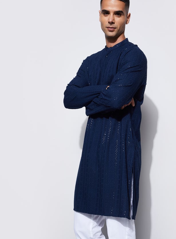 MELANGE Embroidered Straight Kurta