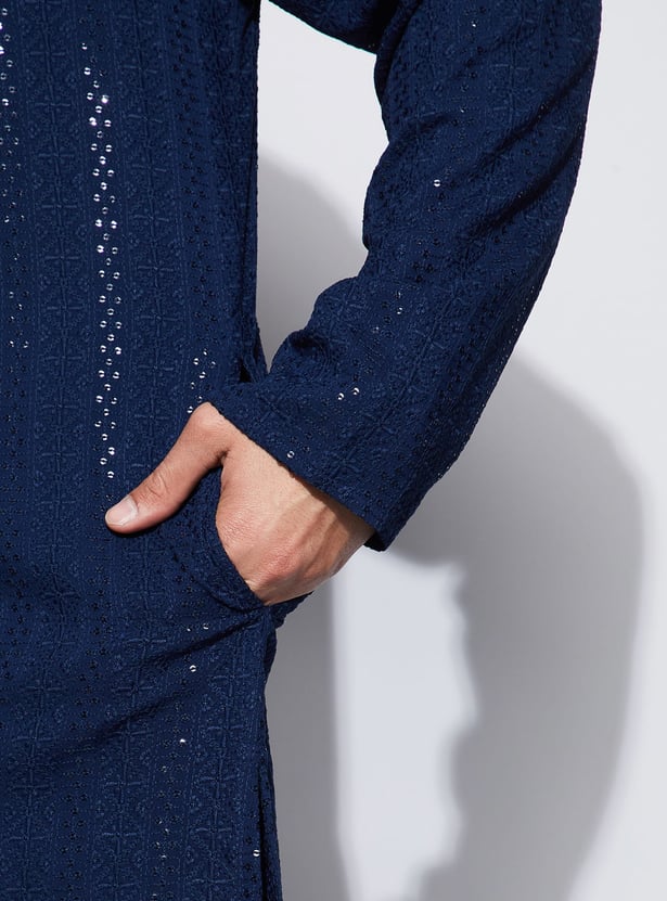 MELANGE Embroidered Straight Kurta