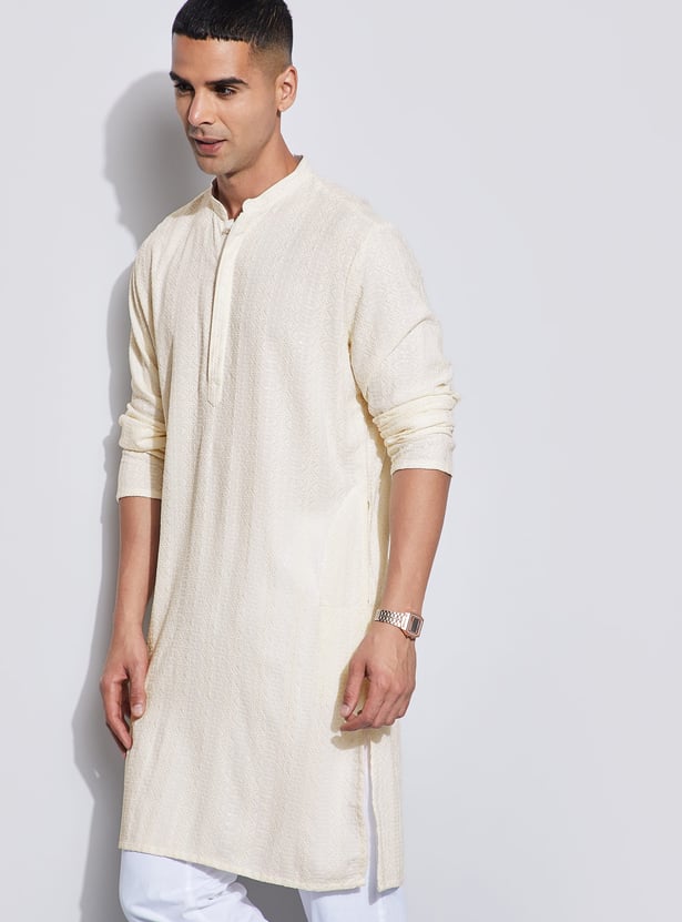 MELANGE Embroidered Straight Kurta