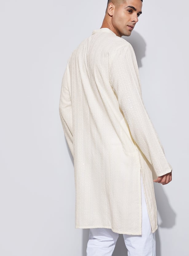 MELANGE Embroidered Straight Kurta