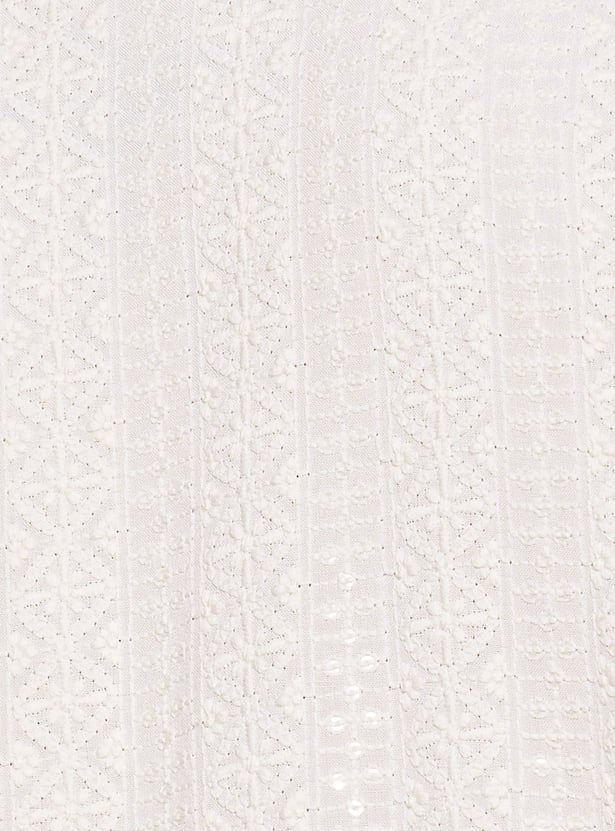 MELANGE Embroidered Straight Kurta