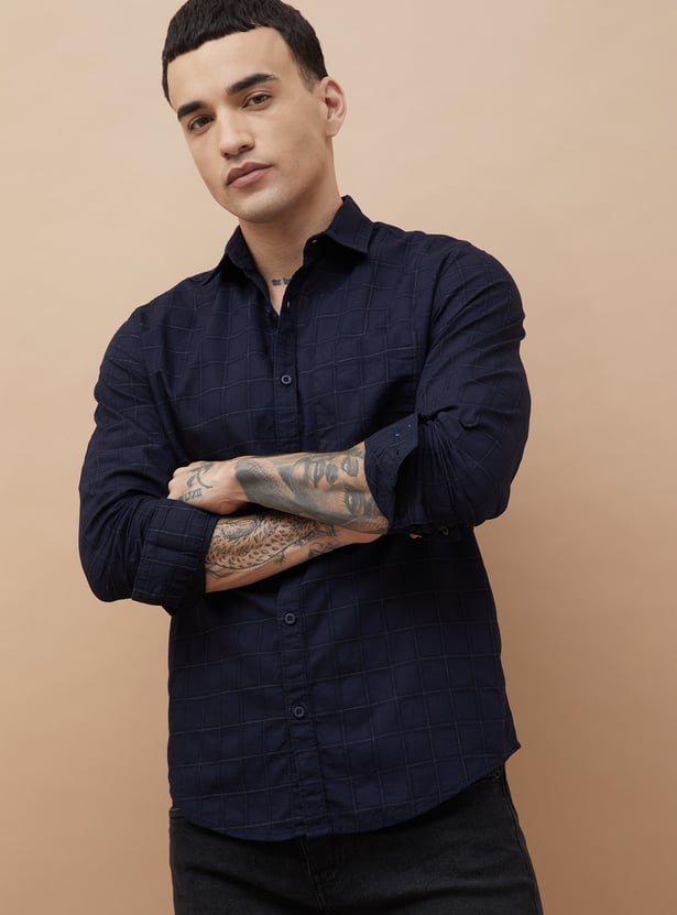 FAME FOREVER Checked Smart Fit Shirt