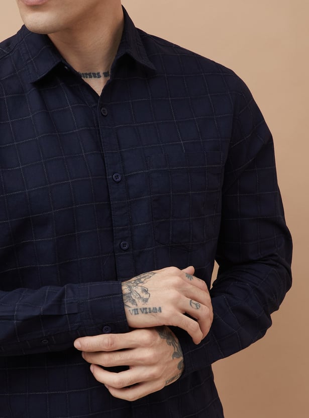 FAME FOREVER Checked Smart Fit Shirt