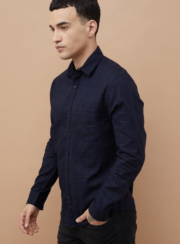 FAME FOREVER Checked Smart Fit Shirt