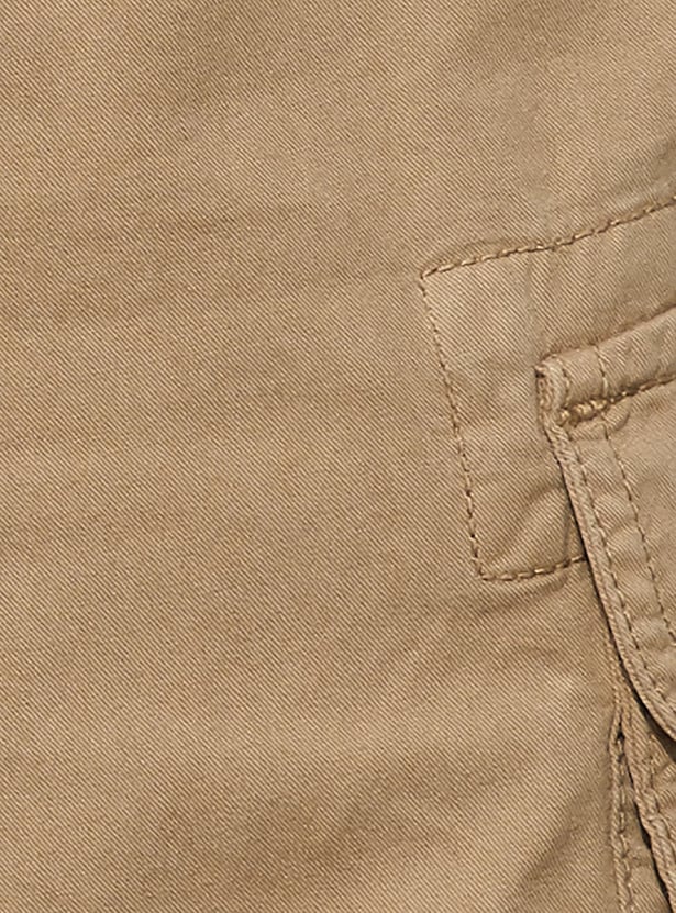 FAME FOREVER Solid Cargo Shorts
