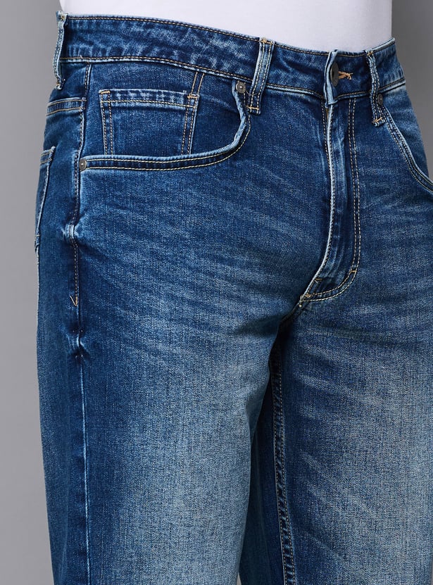 UNITED COLORS OF BENETTON Distressed Regular Straight Jeans
