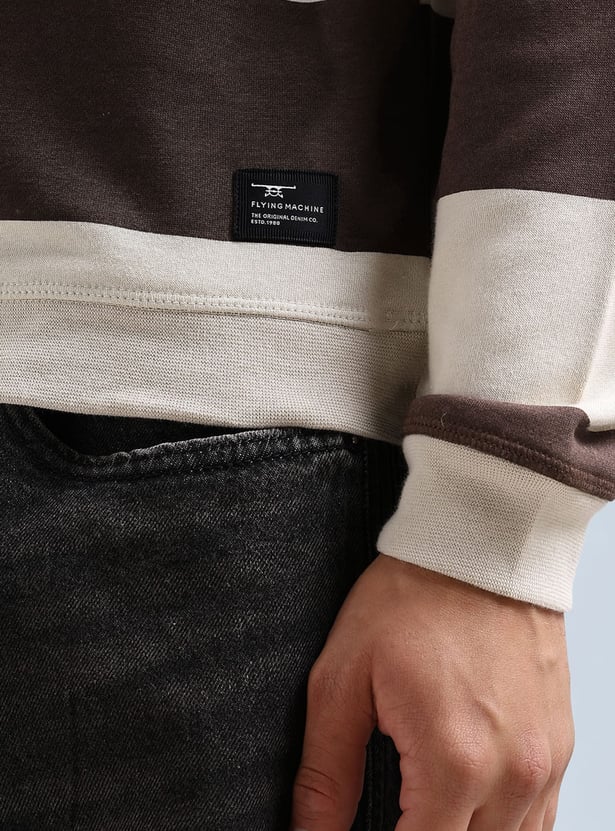 FLYING MACHINE Striped Sweatshirt