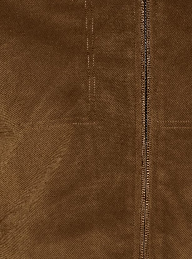 ALLEN SOLLY Textured Windcheater Jacket