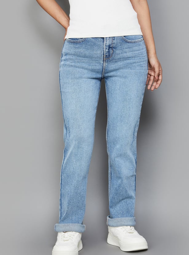 XPOSE Washed Bootcut Jeans