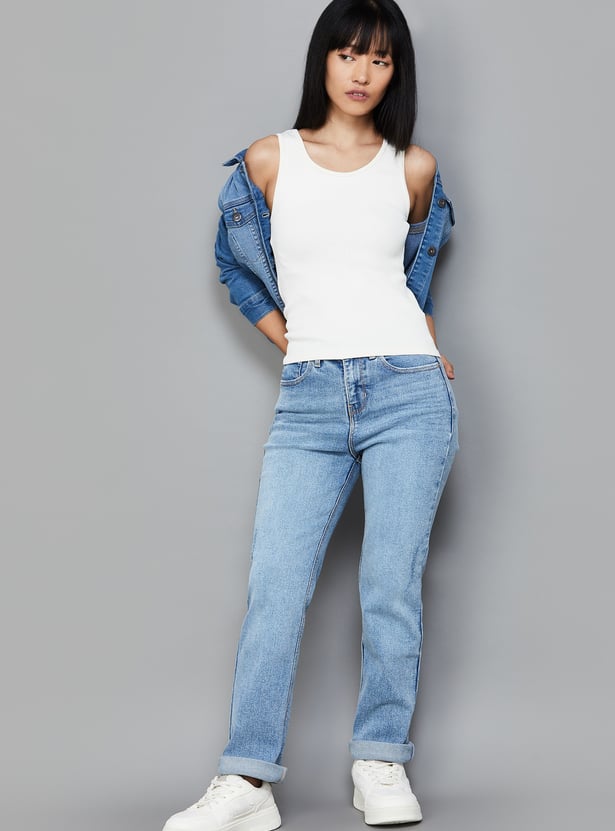XPOSE Washed Bootcut Jeans