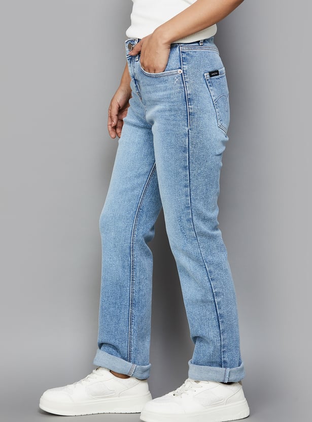 XPOSE Washed Bootcut Jeans