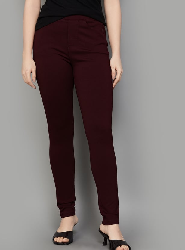 XPOSE Solid High-Rise Trousers