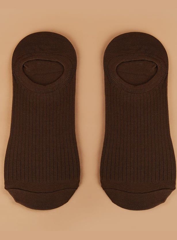 CODE Patterned No-Show Socks - Pack of 5