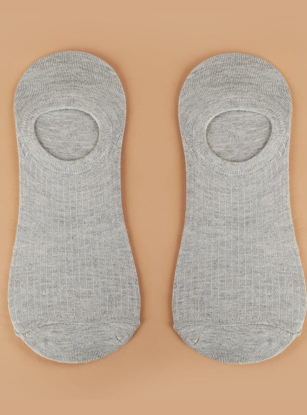 CODE Patterned No-Show Socks - Pack of 5