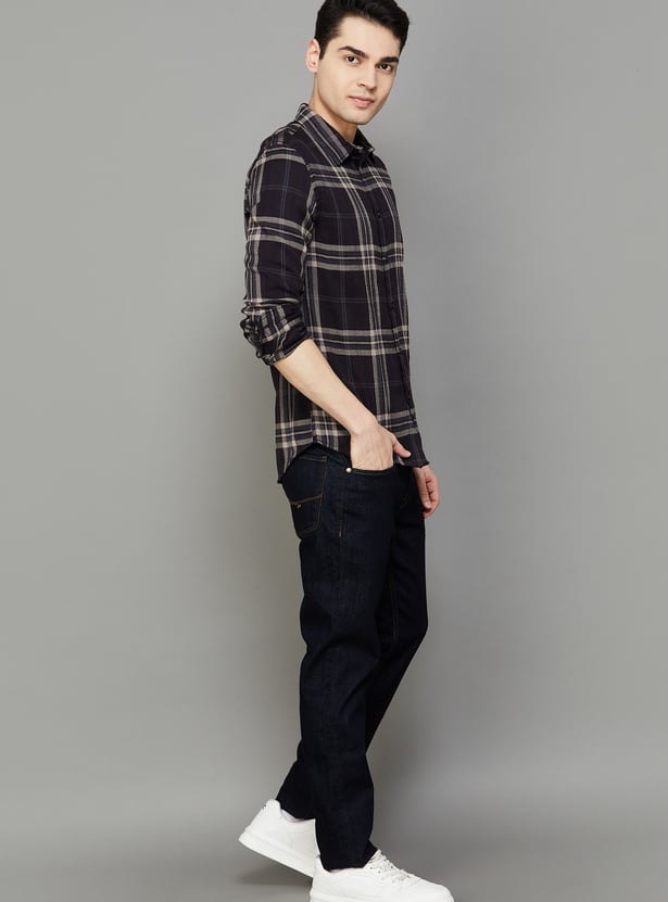 CELIO Checked Regular Fit Shirt