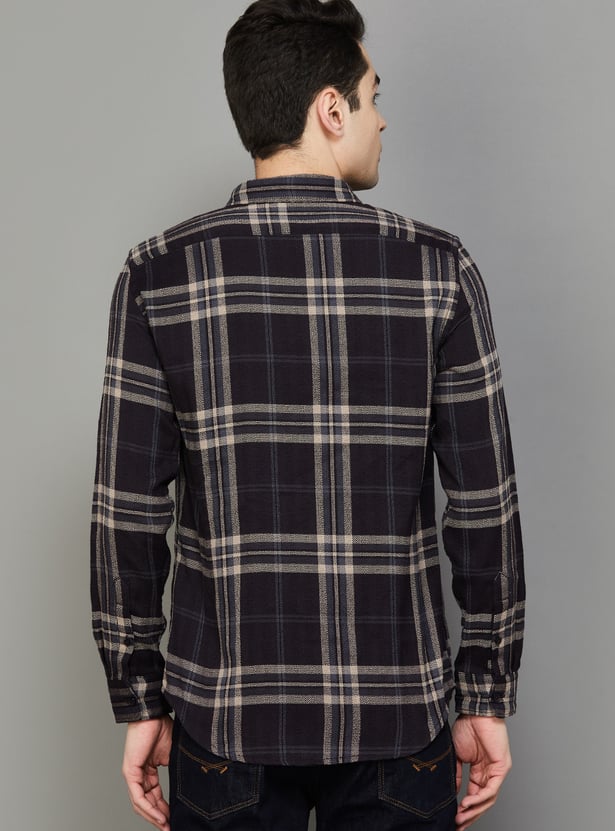 CELIO Checked Regular Fit Shirt