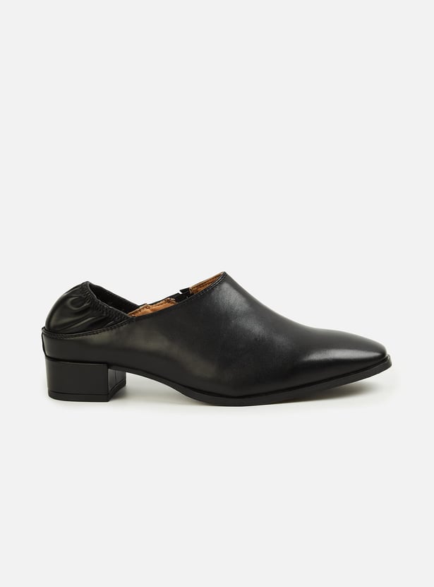 ALLEN SOLLY Block Heel Mules