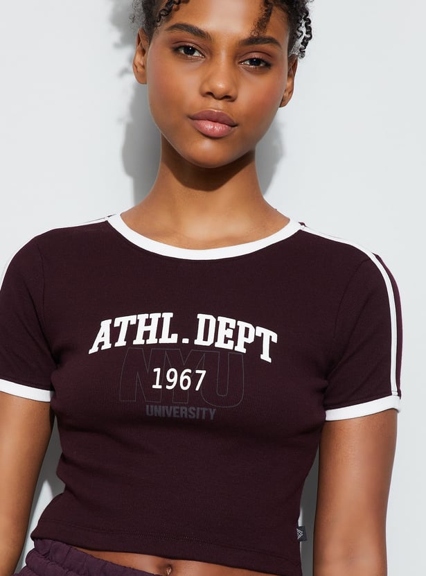 KAPPA Printed Crop T-shirt