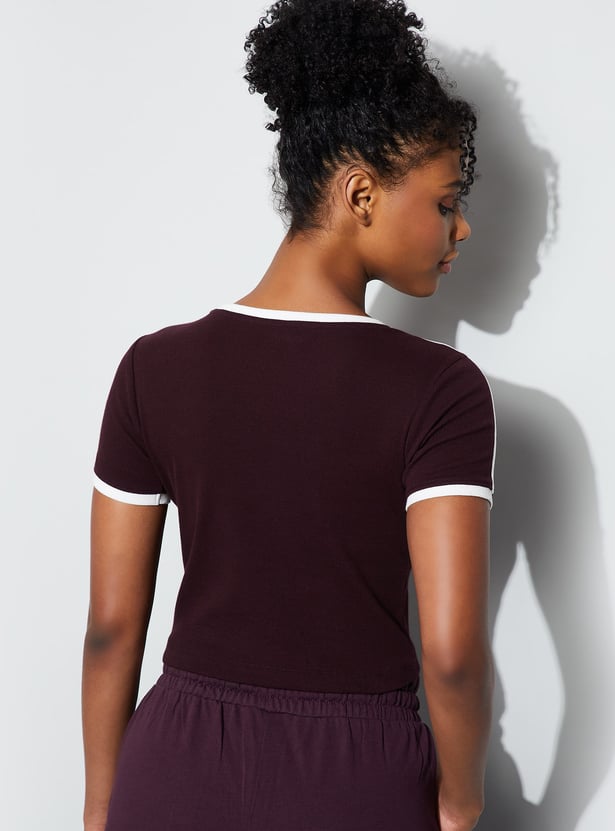 KAPPA Printed Crop T-shirt