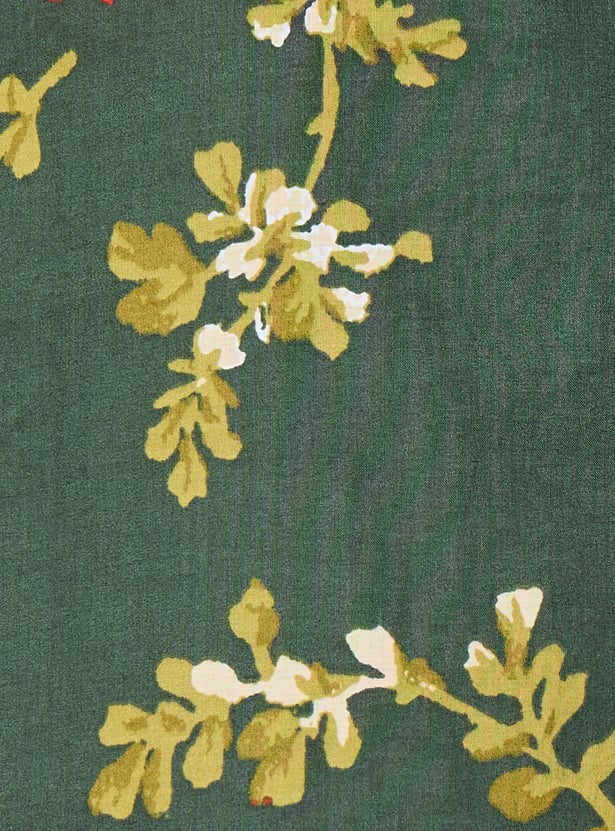 BIBA Floral Print Straight Kurta
