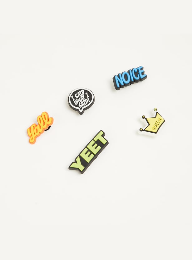 FAME FOREVER Embellished Shoe Charm - Pack of 5
