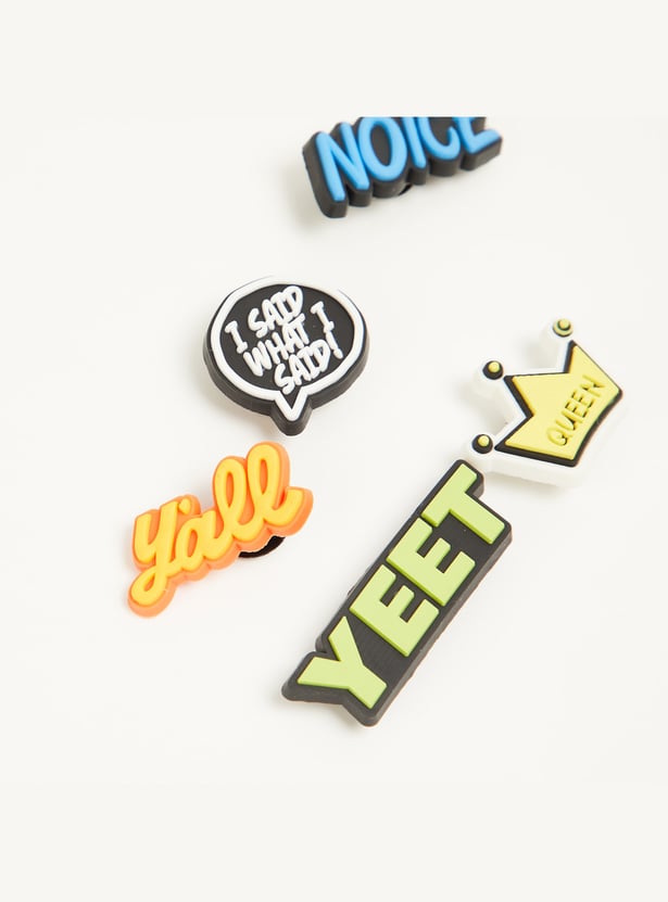 FAME FOREVER Embellished Shoe Charm - Pack of 5
