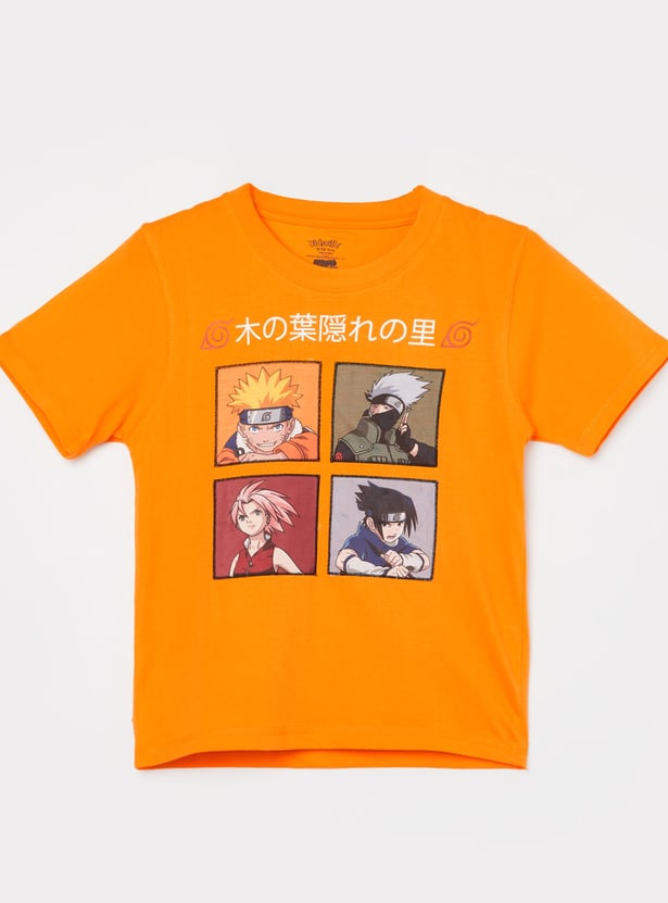 KIDSVILLE Boys Naruto Print T-shirt