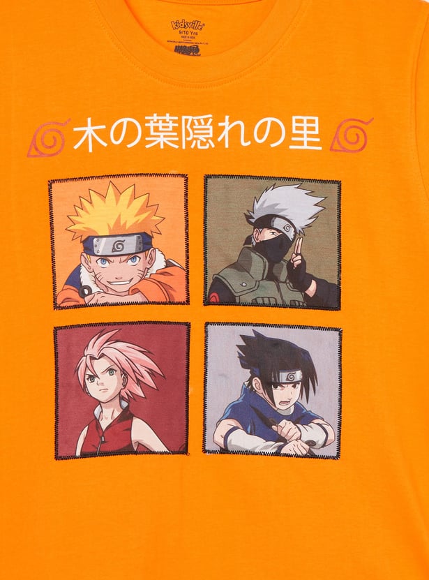 KIDSVILLE Boys Naruto Print T-shirt