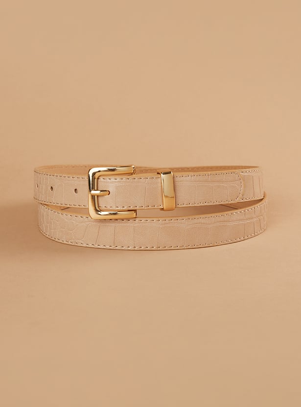 GINGER Croc Embossed Belt