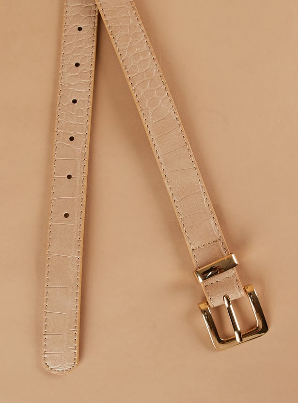 GINGER Croc Embossed Belt