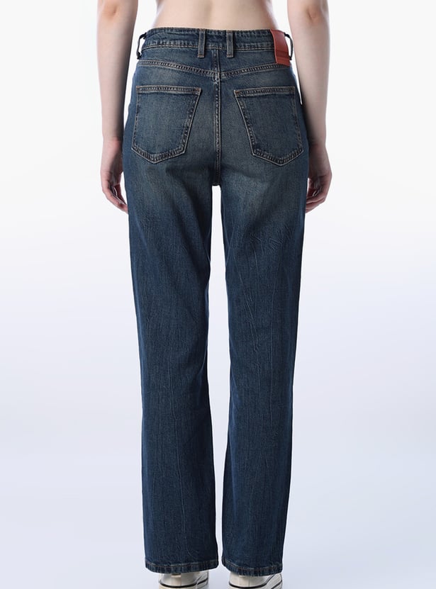 ONLY Solid Straight Fit Jeans