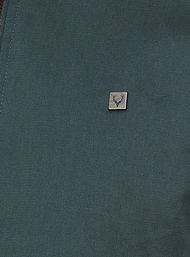 ALLEN SOLLY Solid Windcheater Jacket