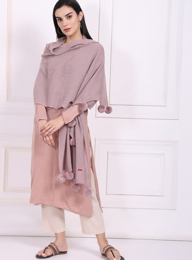 W Knitted Shawl
